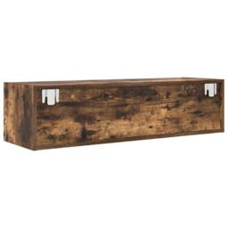 Berkfield Home TV Cabinets 2 pcs Smoked Oak 100x31x25.5 cm Engineered Wood in Brown - thumbnail 9