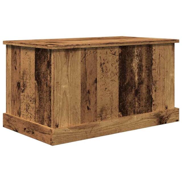 Berkfield Home Storage Box Old Wood 70x40x38 cm Engineered Wood in Brown - Size: 70 x 40 x 38 cm - image 1