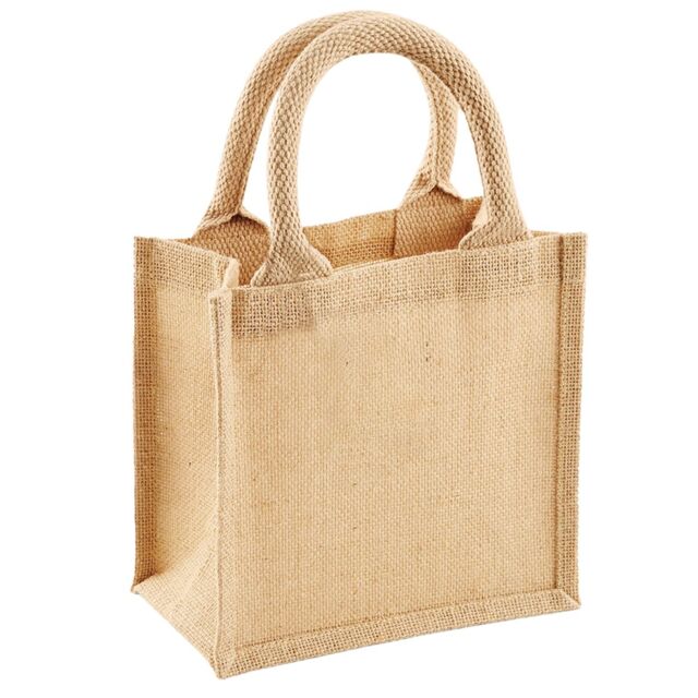 Westford Mill Jute Petite Gift Bag (4L) Pack of 2 in Natural - image 1