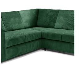 Furniture 786 Hannah Jumbo Cord Full Back 2c2 Corner Sofa in Green - thumbnail 4