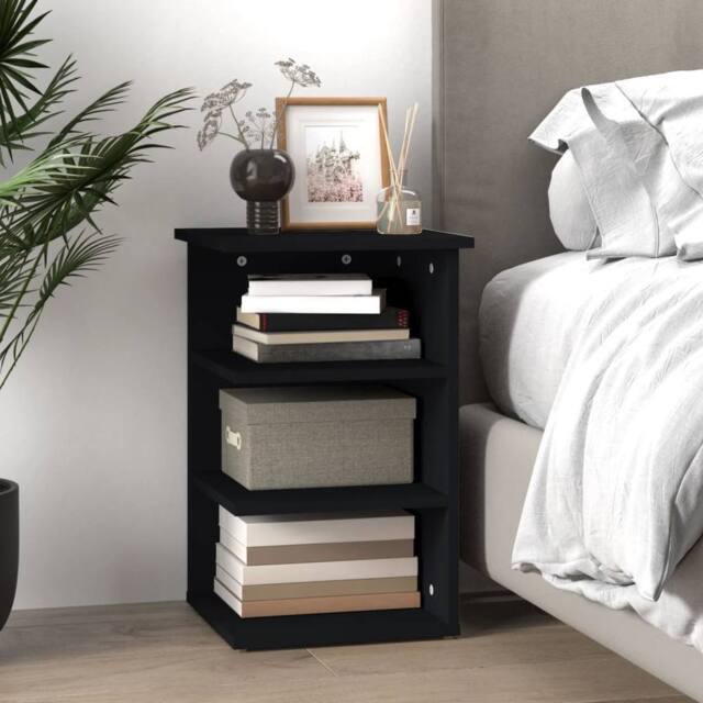 Berkfield Home Side Cabinet Black 35x35x55 cm Engineered Wood - Size: 35 x 35 x 55 cm - image 1