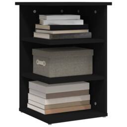 Berkfield Home Side Cabinet Black 35x35x55 cm Engineered Wood - Size: 35 x 35 x 55 cm - thumbnail 4