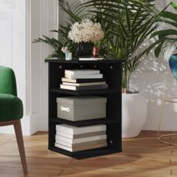 Berkfield Home Side Cabinet Black 35x35x55 cm Engineered Wood - Size: 35 x 35 x 55 cm - thumbnail 2