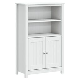 Berkfield Home Bathroom Cabinet BERG White 69.5x34x110 cm Solid Wood Pine - thumbnail 2