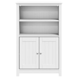 Berkfield Home Bathroom Cabinet BERG White 69.5x34x110 cm Solid Wood Pine - thumbnail 3