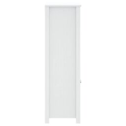 Berkfield Home Bathroom Cabinet BERG White 69.5x34x110 cm Solid Wood Pine - thumbnail 5