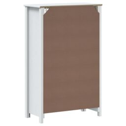 Berkfield Home Bathroom Cabinet BERG White 69.5x34x110 cm Solid Wood Pine - thumbnail 6