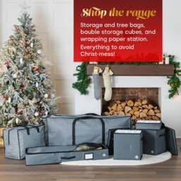Christmas Village 7ft Premium Christmas Tree Storage Bag - Grey - thumbnail 6