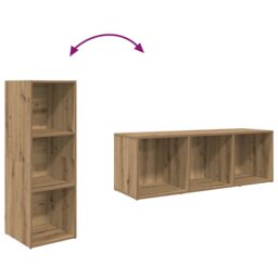 Berkfield Home TV Cabinet Set 3 pcs Brown 107 x 35 x 37 cm Engineered wood - thumbnail 7
