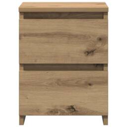 Berkfield Home Timeless Bedside Cabinet¬†Aritisan Oak 30x30x40 cm Engineered Wood in Brown - Size: 30 x 30 x 40 cm - thumbnail 6