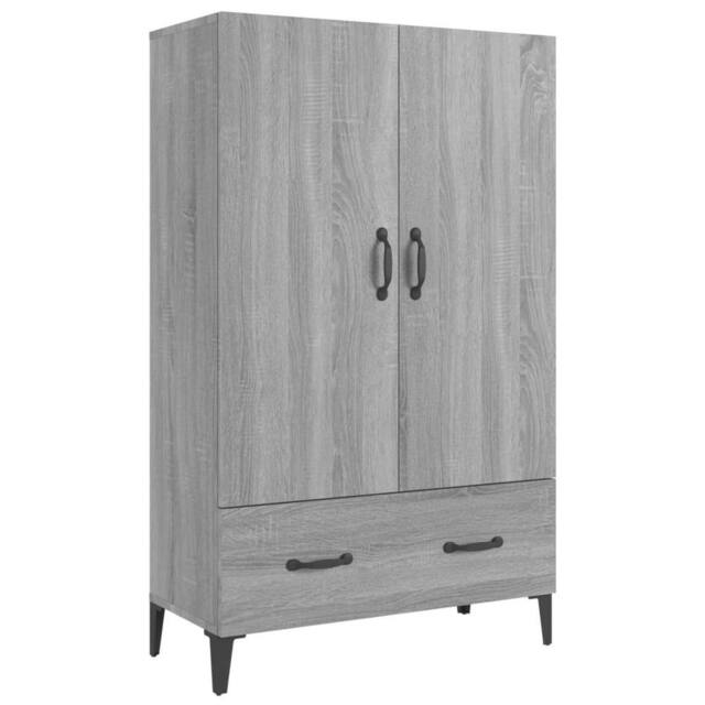 Berkfield Home Highboard Grey Sonoma 70x31x115 cm Engineered Wood - Size: 70 x 31 x 115 cm - image 1