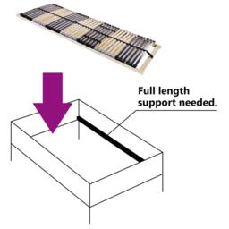 Berkfield Home Slatted Bed Base Manual Brown 90 x 190 cm Wood & Plastic - thumbnail 6