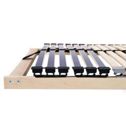 Berkfield Home Slatted Bed Base Manual Brown 90 x 190 cm Wood & Plastic - thumbnail 3