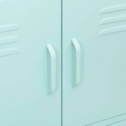 Berkfield Home Storage Cabinet Mint 80x35x101.5 cm Steel - thumbnail 7