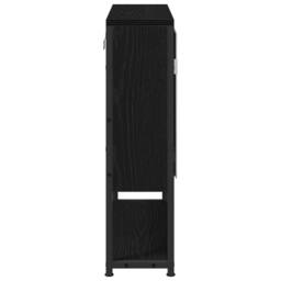 Berkfield Home Bathroom Mirror Cabinet Black Oak 60x16x60 cm Engineered Wood - Size: 60 x 16 x 60 cm - thumbnail 7