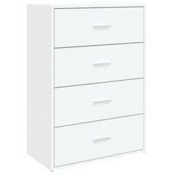 Berkfield Home Sideboards 2 pcs White 60x31x84 cm Engineered Wood - Size: 60 x 31 x 84 cm - thumbnail 4