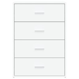 Berkfield Home Sideboards 2 pcs White 60x31x84 cm Engineered Wood - Size: 60 x 31 x 84 cm - thumbnail 5