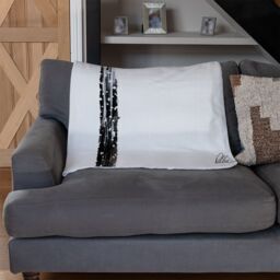 Benjamin Tate Design Tall Palm Blanket in Natural - Size: 120 cm x 150 cm - thumbnail 2