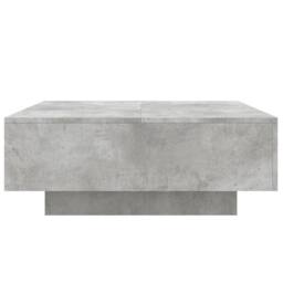 Berkfield Home Modern Coffee Table with LED Lights Concrete Grey 80x80x31 cm - Size: 80 x 80 x 31 cm - thumbnail 8