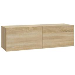 Berkfield Home 7 Piece TV Cabinet Set Sonoma Oak Engineered Wood in Brown - thumbnail 6
