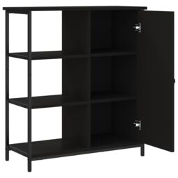 Berkfield Home Sideboard Black 70x30x80 cm Engineered Wood - Size: 70 x 30 x 80 cm - thumbnail 5