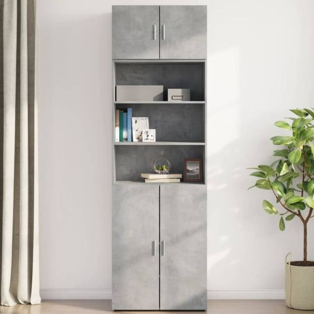 Berkfield Home Wall Cabinet Concrete Grey 70x42.5x40 cm Engineered Wood - image 1