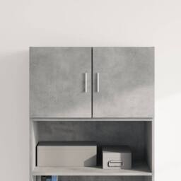 Berkfield Home Wall Cabinet Concrete Grey 70x42.5x40 cm Engineered Wood - thumbnail 2