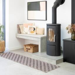 Kukoon Machine Washable Natural Jute Blend Checkerboard Brown Area Rug - Size: 80 cm x 150 cm - thumbnail 7