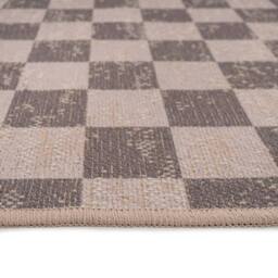 Kukoon Machine Washable Natural Jute Blend Checkerboard Brown Area Rug - Size: 80 cm x 150 cm - thumbnail 8