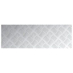 Berkfield Home Aluminium Checker Plates 2 pcs Anti-Slip 75x25 cm in Silver - Size: Medium - thumbnail 4