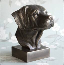 Animal Crackers Heavy Bronze Effect Labrador Dog Head Bust Ornament - thumbnail 1