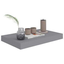 Berkfield Home Floating Wall Shelves 4 pcs Grey 40x23x3.8 cm MDF - thumbnail 3