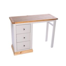 Cabinet Bits Bomporto 3 Drawer Desk - Dressing Table Chrome Knob in Light Grey - thumbnail 3