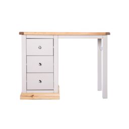 Cabinet Bits Bomporto 3 Drawer Desk - Dressing Table Chrome Knob in Light Grey - thumbnail 2