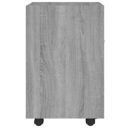 Berkfield Home Side Cabinet with Wheels Grey Sonoma 33x38x60 cm Engineered Wood - Size: 33 x 38 x 60 cm - thumbnail 4