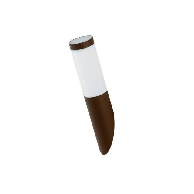 Netlighting Tokyo Outdoor Stainless Steel Wall Bollard Light Bronze IP44 E27