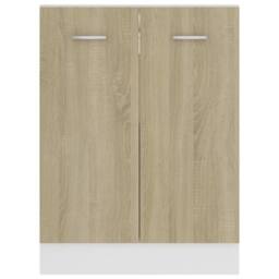 Berkfield Home Bottom Cabinet Sonoma Oak 60x46x81.5 cm Engineered Wood in Brown - thumbnail 6