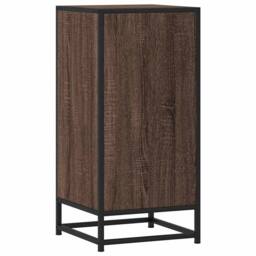 Berkfield Home Sideboard Brown Oak 35.5x35x76 cm Engineered Wood & Metal - thumbnail 7