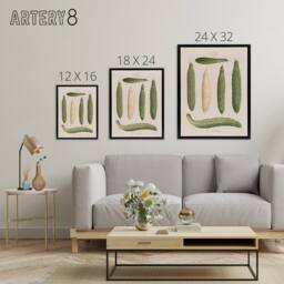 "Artery8 Frame Cucumbers Kitchen Decor Ernst Benary Framed Canvas Wall Art in White - Size: W12"" x H16""" - thumbnail 4