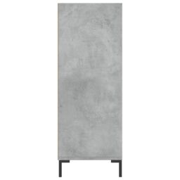 Berkfield Home Bookcase Concrete Grey 69.5x32.5x90 cm Engineered Wood in White - thumbnail 5