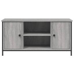 Berkfield Home TV Cabinet Grey Sonoma 100x40x50 cm Engineered Wood - Size: 100 x 40 x 50 cm - thumbnail 6