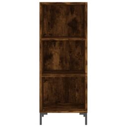 Berkfield Home Sideboard Smoked Oak 34.5x32.5x90 cm Engineered Wood in Brown - thumbnail 4