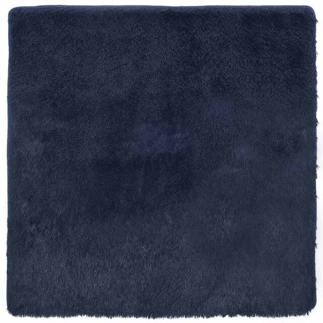 Berkfield Home Shaggy Rug High Pile NAVARRA Navy 160x160 cm Polyester in Blue - Size: Medium - image 1