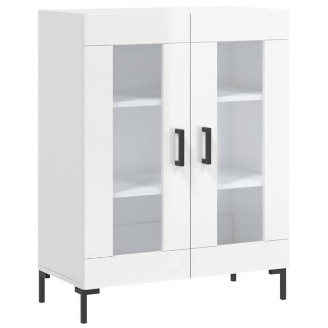 Berkfield Home Sideboard High Gloss White 69.5x34x90 cm Engineered Wood - image 1