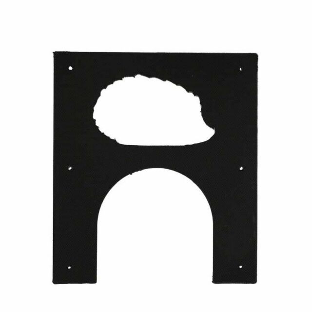 Buttercup Farm Hedgehog Hole Plate - Polyethylene/Plastic - W23 x H26 cm in Black - image 1