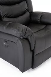 More4Homes Seattle Electric Automatic Recliner Home Lounge Bonded Leather Chair in Black - thumbnail 5