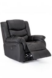 More4Homes Seattle Electric Automatic Recliner Home Lounge Bonded Leather Chair in Black - thumbnail 3
