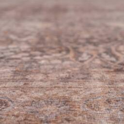 Kukoon Traditional Design Cotton Chenille Washable Long Hallway Runner Rug in Taupe - Size: 60 cm x 240 cm - thumbnail 4