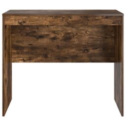 Berkfield Home Computer Desk Smoked Oak Engineered Wood 90 x 50 x 76 cm in Brown - thumbnail 4