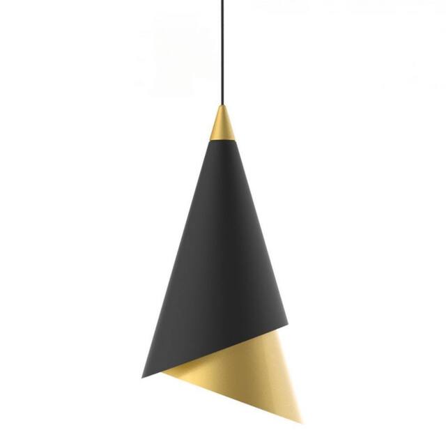 Netlighting Modern LED Hanging Pendant Black Gold Warm White 3000K 469lm - image 1